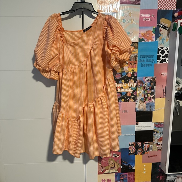 Orange striped dress - Picture 2 of 2